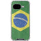 Brazil Flag Distressed Google Pixel 9a Clear Case